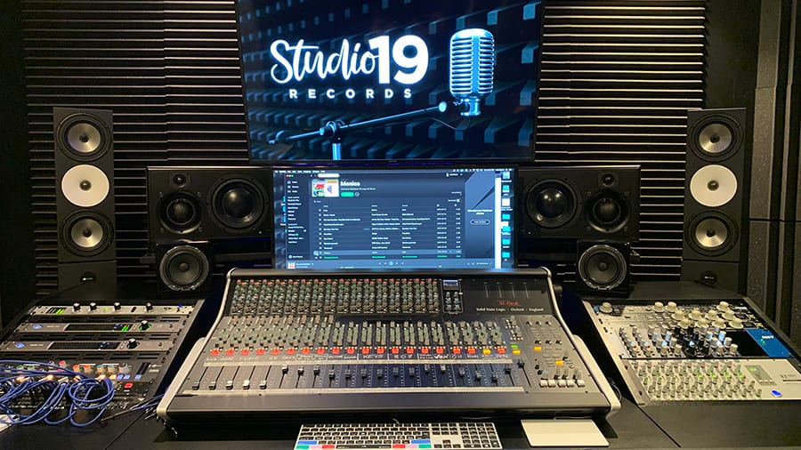 photo of studio gear